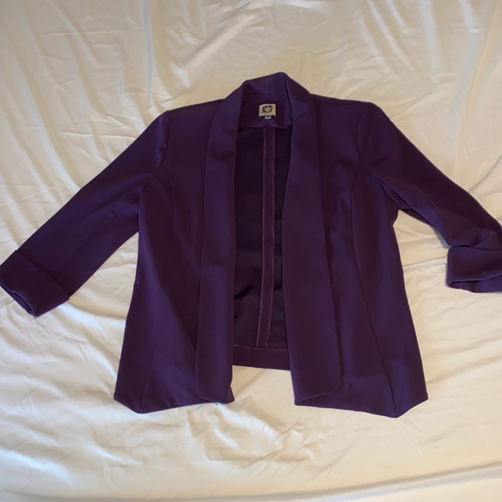 ANNE KLEIN purple blazer